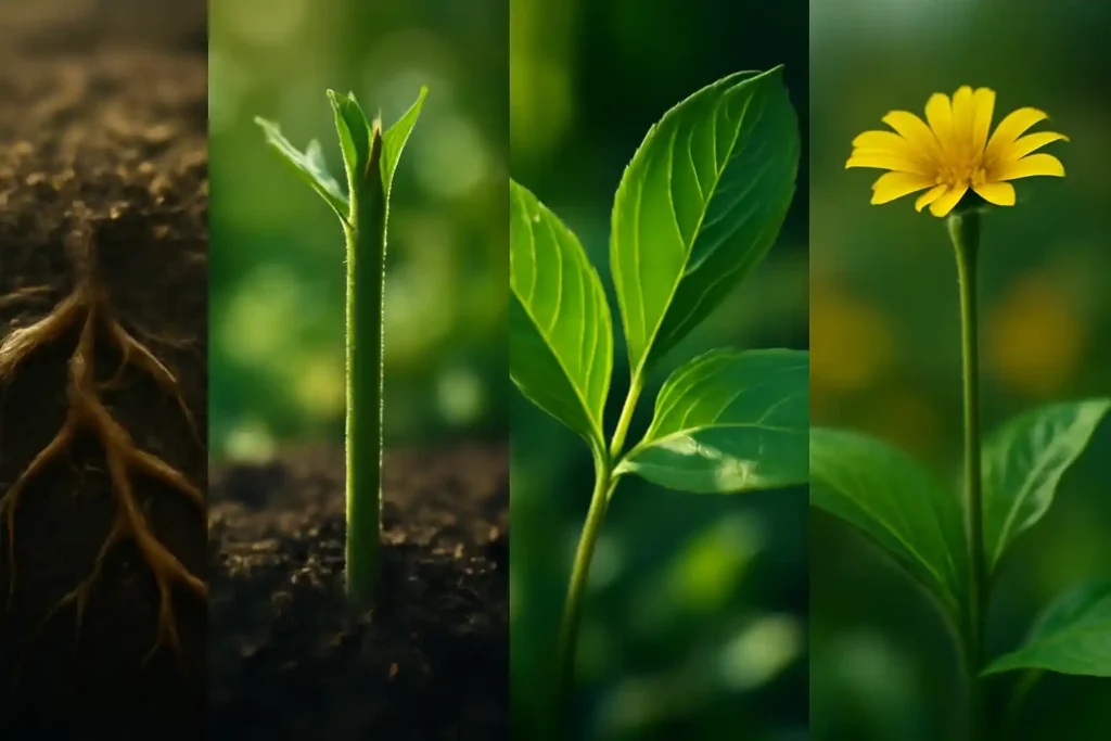 Partes das Plantas: Raízes, Caule, Folhas e Flores