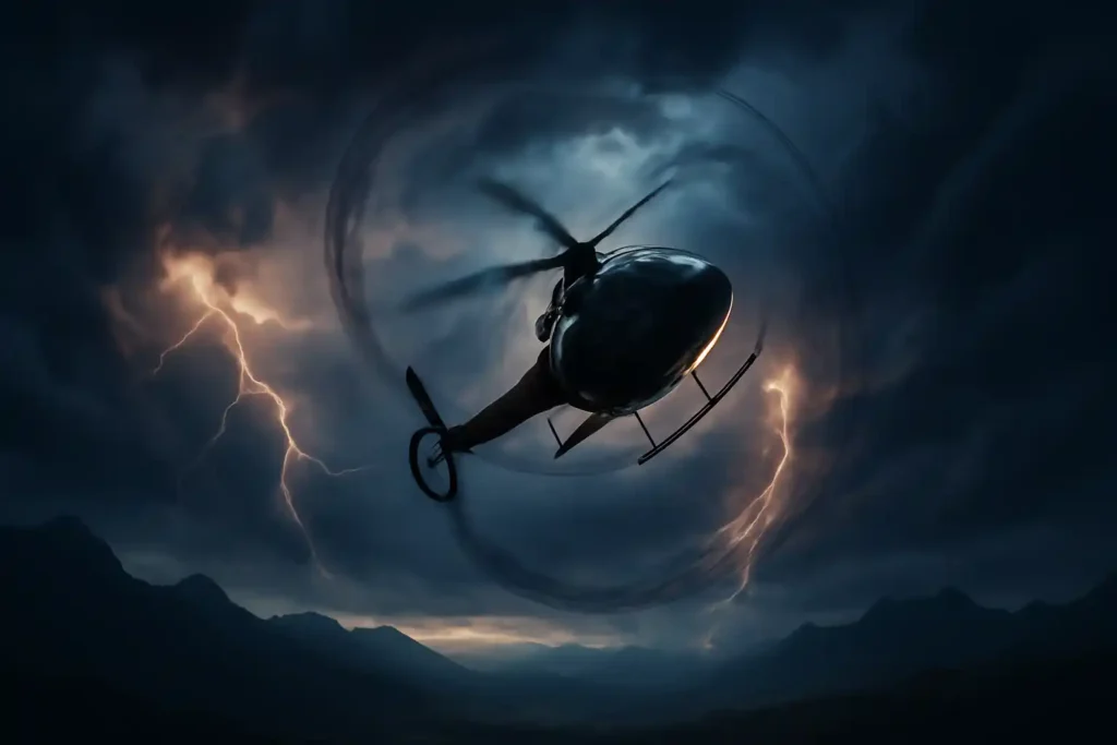 O que significa sonhar com helicóptero caindo?