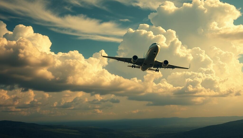 Sonhar com avião voando baixo: significado