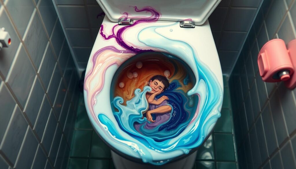 Sonhar com vaso sanitário entupido: o que significa