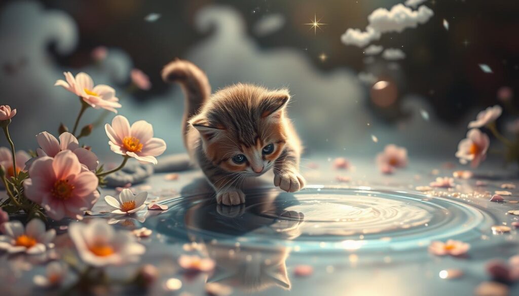 Sonhar com xixi de gato: o que quer dizer